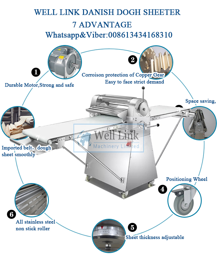 Danish dough sheeter,crossiant sheeter,pastry bread maker machine