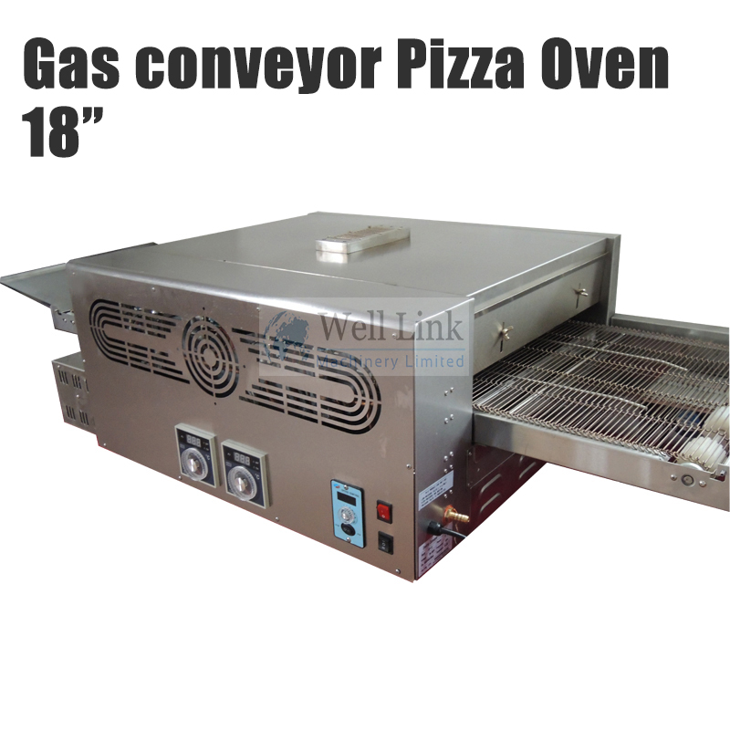 Gas conveyor pizza oven