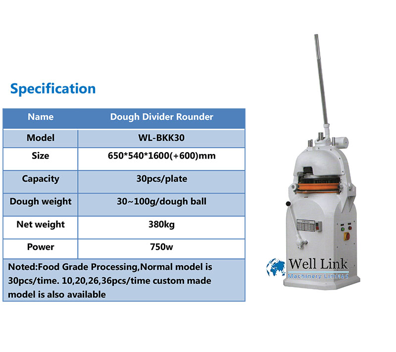 dough divider specification